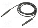 Test lead; 19A; banana socket 4mm,banana plug 4mm; insulated