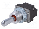 Switch: toggle; Pos: 3; SP3T; (ON)-OFF-ON; 0.1A/28VDC; -40÷85°C