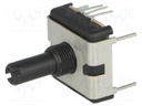 Potentiometer: shaft; single turn; 50kΩ; ±20%; 0.75W; linear; THT