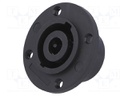 Socket; loudspeaker; male; round,with flange; PIN: 8