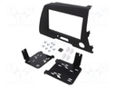 Radio mounting frame; Honda; 2 DIN; black