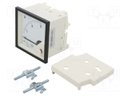Meter; on panel; analogue; 0÷15A; True RMS; Class: 1,5; 40÷72Hz