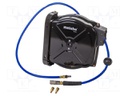 Hose recoiler; with compressed air hose; Connection: 1/4"; L: 12m