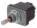 Switch: toggle; Pos: 3; DP3T; (ON)-OFF-(ON); 6A/230VAC; 10A/28VDC