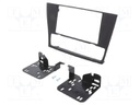 Radio mounting frame; BMW; 2 DIN; black