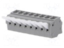 PCB terminal block; angled; 5mm; ways: 8; on PCBs; 0.2÷2.5mm2; 15A