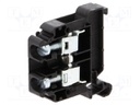 Splice terminal: rail; 0.5÷10mm2; ways: 1; terminals: 2; black; TS35