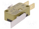 Microswitch SNAP ACTION; with lever; SPDT; 16A/250VAC; ON-(ON)