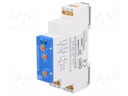 Timer; 10s÷1h; SPDT x2; 250VAC/16A; 12÷240VAC; 12÷240VDC; DIN; IP20