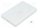 Enclosure: multipurpose; X: 54mm; Y: 85mm; Z: 10mm; ABS; light grey