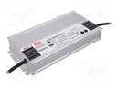 Power supply: switched-mode; LED; 480W; 54VDC; 45.9÷56.7VDC; IP65
