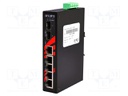 Industrial module: switch PoE Ethernet; unmanaged; 48÷55VDC