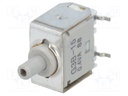 Switch: push-button; Pos: 2; SPDT; 0.4A/28VAC; ON-(ON)