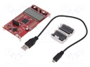 Dev.kit: TI MSP430; USB B micro,pin strips,microSD