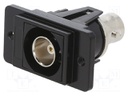 Coupler; BNC socket,both sides; 75Ω; black; Series: DUALSLIM; 29mm