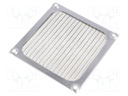 Guard; with EMI shielding; 92x92mm; Mat: metal; Mounting: screw