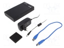 Hard discs housing: 3,5"; black; V: USB 1.1,USB 2.0,USB 3.0