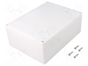 Enclosure: multipurpose; X: 150mm; Y: 200mm; Z: 75mm; polycarbonate