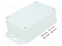 Enclosure: multipurpose; X: 80mm; Y: 120mm; Z: 45mm; ZP; light grey
