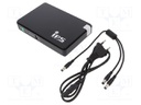 Power supply: router UPS; 159x104x28mm; 15W; No.of out.sockets: 2