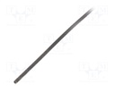 Insulating tube; Mat: silicone; black; Øint: 0.5mm