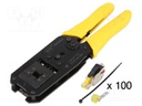 Plug; PIN: 8; male; preLink starter pack; IDC; 22AWG÷23AWG; Cat: 6a