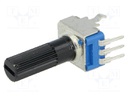 Potentiometer: shaft; single turn; 20kΩ; 125mW; ±20%; THT; 6mm