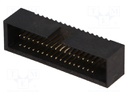 Socket; IDC; male; PIN: 34; straight; THT; gold flash