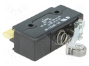 Microswitch SNAP ACTION; with lever (with roller); DPDT; Pos: 2