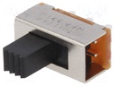 Switch: slide; Pos: 2; 0.3A/30VDC; ON-ON; Mounting: PCB,THT; 30mΩ