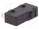 Microswitch SNAP ACTION; without lever; SPDT; 0.1A/250VAC; Pos: 2