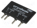 Relay: solid state; Ucntrl: 3÷10VDC; 20A; 0÷60VDC; THT; SIP