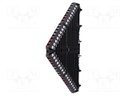 Splice terminal: rail; 1.5mm2; ways: 16; terminals: 64; black; 5A