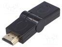 Adapter; HDMI 1.4; HDMI plug,HDMI plug movable ±90°