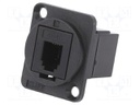 Coupler; FT; Layout: 4p4c; RJ9 socket,both sides; 19x24mm