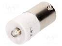 LED lamp; white; BA9S; 130VAC