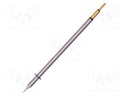 Tip; conical,elongated; 0.1mm; 413°C; for soldering station