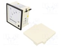 Ammeter; analogue; on panel; I AC: 0÷40A,80A; True RMS; Class: 1,5