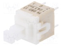 Switch: keypad; Pos: 2; DPST; 0.1A/32VDC; white; Illumin: none; none