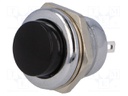 Switch: push-button; Pos: 2; SPST-NO; 3A/250VAC; black; 50mΩ