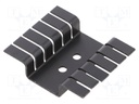 Heatsink: extruded; U; TO220; black; L: 36.8mm; W: 44.5mm; H: 9.5mm