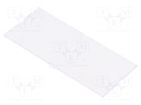 Front panel; without frame,with holder; transparent