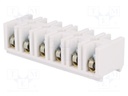 Terminal block; screw terminal; ways: 6; 10mm2; terminals: 12; 750V