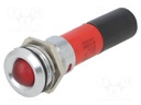 Indicator: LED; red; 230VAC; Ø16mm