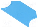 End plate; Application: WDU,WPE,WSI; blue; max.125°C