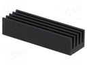 Heatsink: extruded; black; L: 26mm; W: 8mm; H: 6mm; 26K/W; aluminium