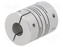 Coupling; Ø: 20mm; Ø1: 8mm; Ø2: 8mm; aluminium