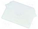 End plate; Application: ZUG; white; Width: 1mm; polyamide; UL94V-0