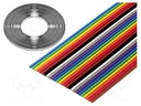 Wire: ribbon; 9x28AWG; 1.27mm; stranded; Cu; unshielded; PVC; 50V