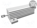 Resistor: wire-wound; with heatsink; screw; 25Ω; 50W; ±5%; 50ppm/°C